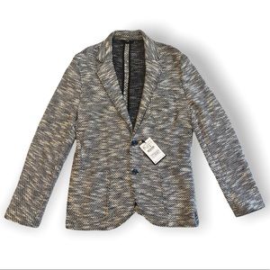 Zara men black and white blazer. Size XL